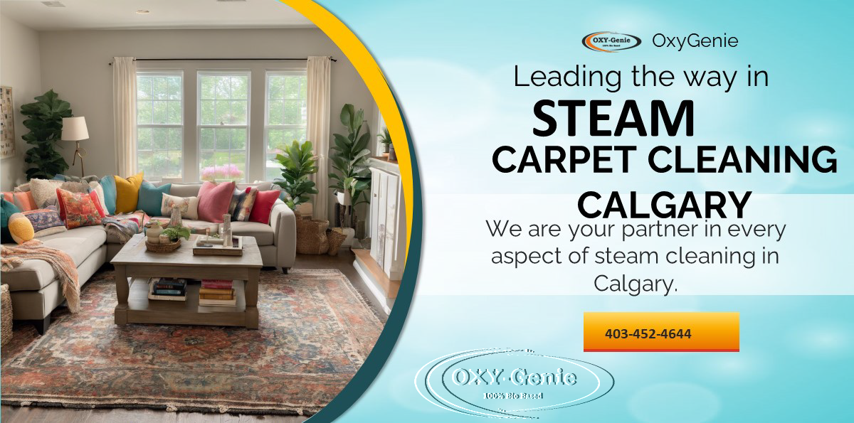 OxyGenie Carpet Steam Cleaning in Calgary, Alberta