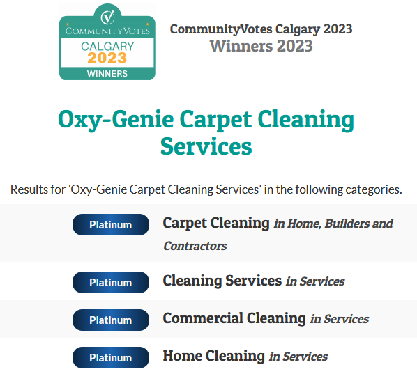 Award Winning Calgary Carpet Cleaners