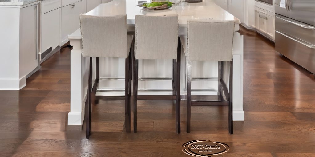 Kitchen Wood Flooring Cleaning in Calgary, Alberta